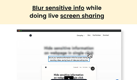 Blur Sensitive Information screenshot