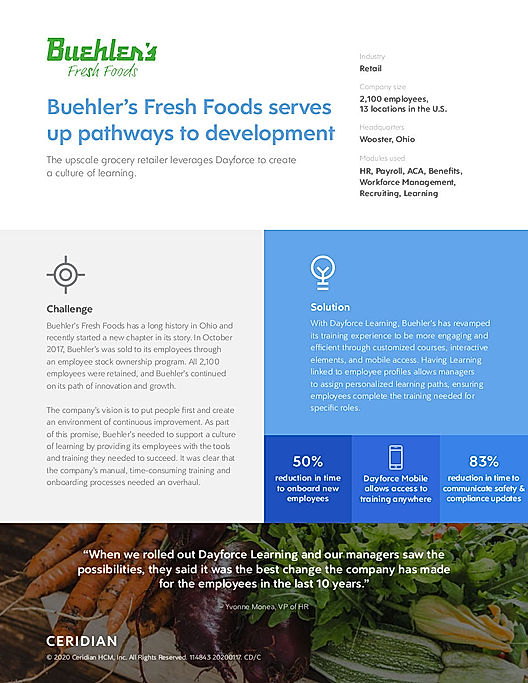 Buehler’s Fresh Foods serves up pathways to development