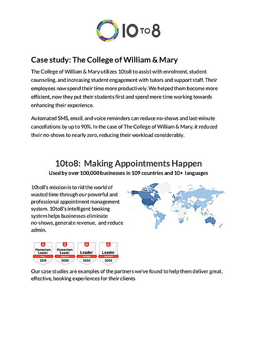 Case study: The College of William & Mary