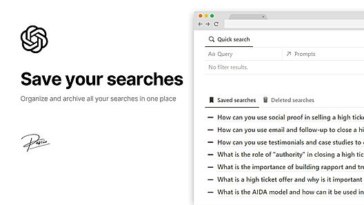 Save Your Searches
