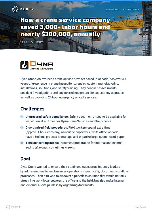 Crane service company saved $300,000 and 3,000+ hours annually with workflow automation