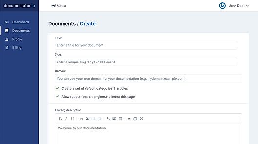 Documentator : Create Documents screenshot