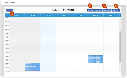 Calendar Options