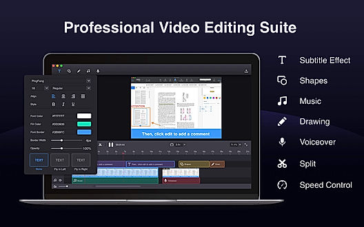 Video Editing Suite - Filmage Screen