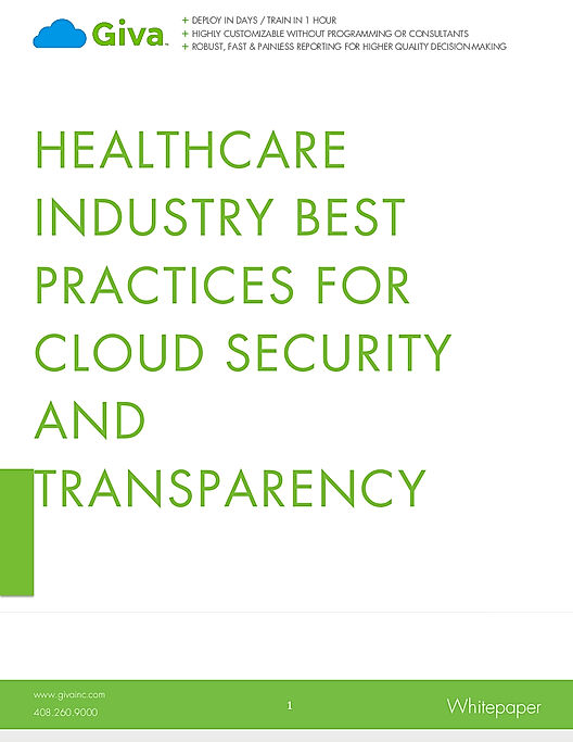 Healthcare Industry Best Practices for Cloud Security and Transparency