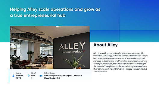 Helping Alley scale operations and grow as a true entrepreneurial hub