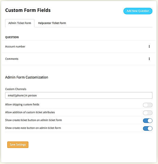 Custom Form Fields