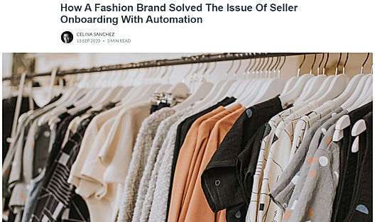How A Fashion Brand Solved The Issue Of Seller Onboarding With Automation