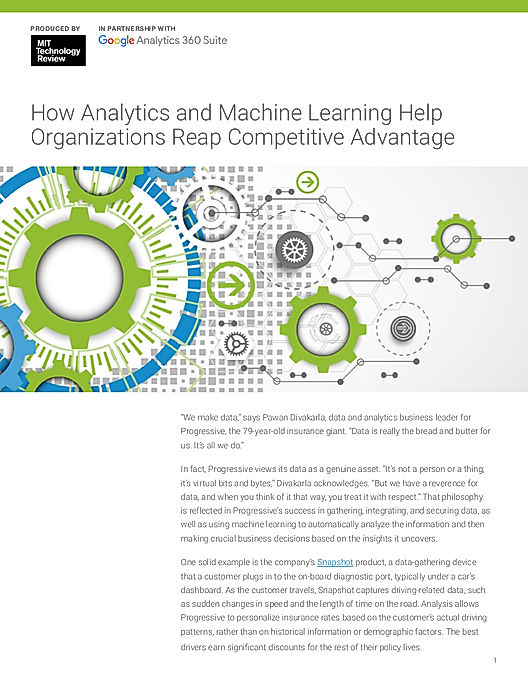 How Analytics and Machine Learning Help Organizations Competitive Advantage