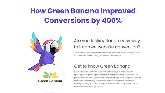 How Green Banana Improved Conversions by 400%