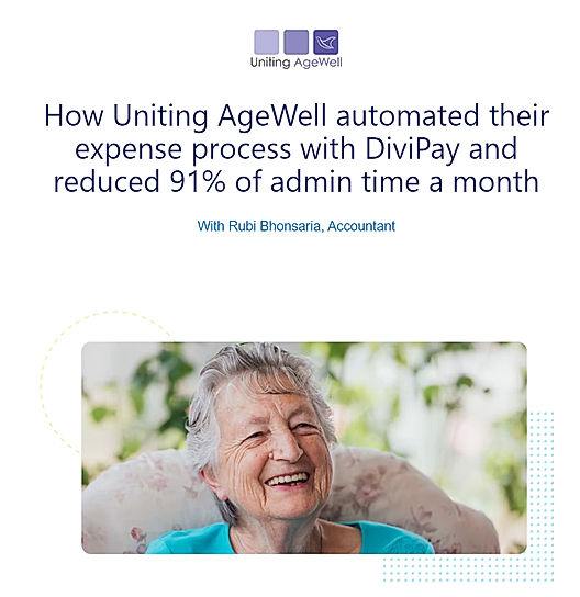 How Uniting AgeWell automated their expense process with DiviPay and reduced 91% of admin time a month