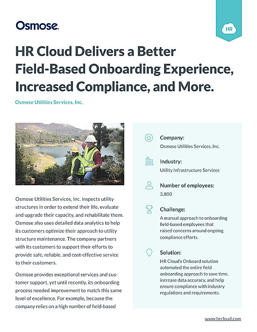HR Cloud Delivers a Better Field-Based Onboarding Experience, Increased Compliance, and More