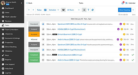Tasks screenshot