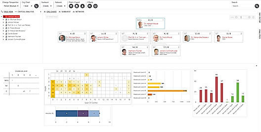 Data visualizations with Ingentis org.manager helps to step up org design activities and enable issues in organization screenshot