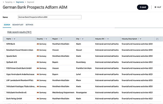 Account Based Marketing ABM segmentation