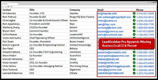 LeadGrabber Pro screenshots