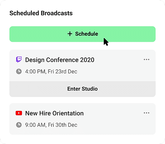 Feature - Scheduling