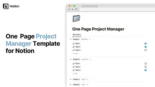 One Page Project Manager