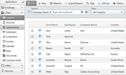 OfficeClip Contact Manager screenshot