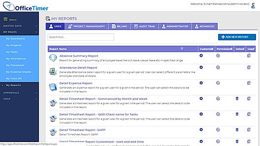 My Reports
