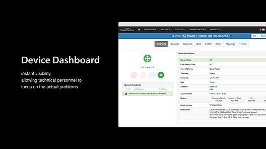 Device Dashboard Screenshot