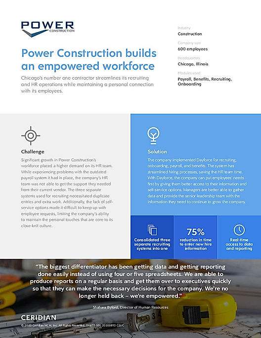 Power Construction builds an empowered workforce