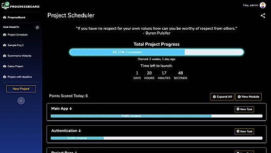ProgressBoard screenshot