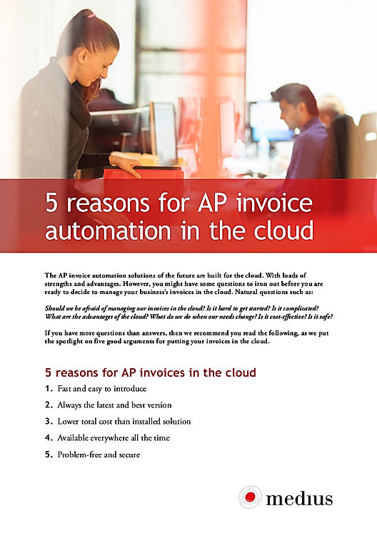5 reasons for AP invoice automation in the cloud