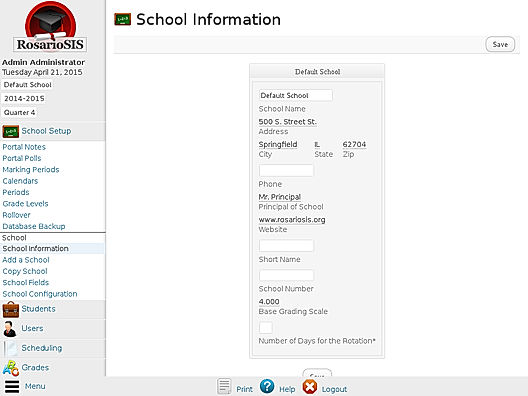 RosarioSIS : School Information screenshot