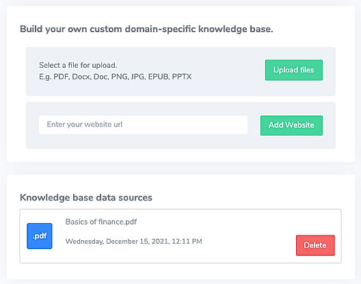 Build your personalised knowledge base