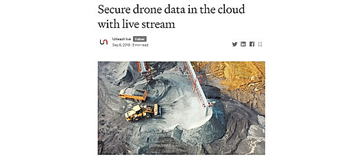 Secure drone data in the cloud with live stream