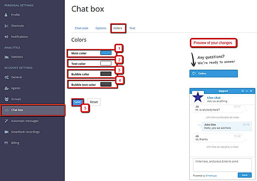 Chat box
