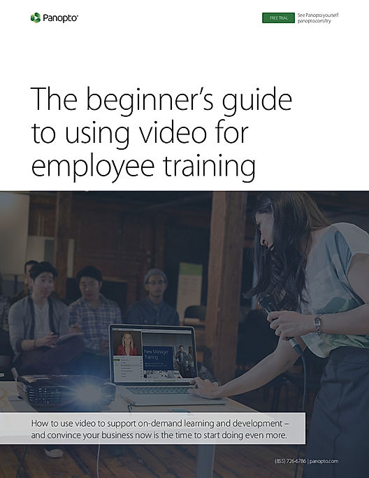The Beginner's Guide To Using Video For Employee Training