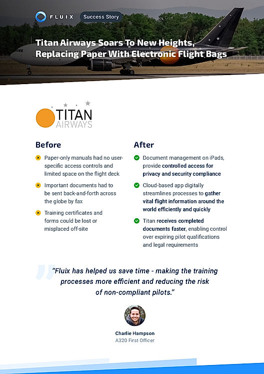 Titan Airways Soars To New Heights, Replacing Paper With Electronic Flight Bags