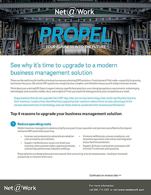 Top 4 reasons to upgrade your business management solution