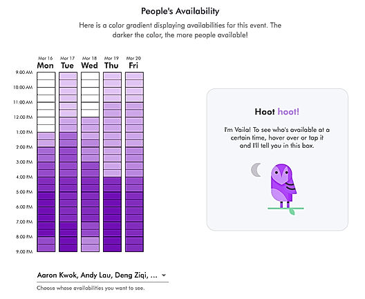 Vailable : People Availability screenshot