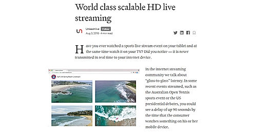 World class scalable HD live streaming