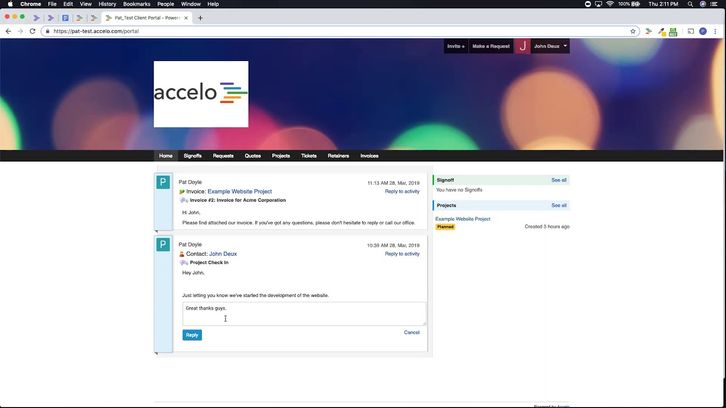 Accelo Screenshots