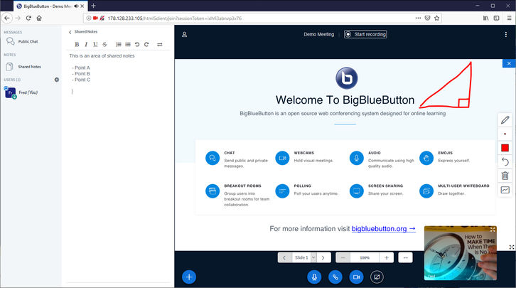 BigBlueButton Screenshots