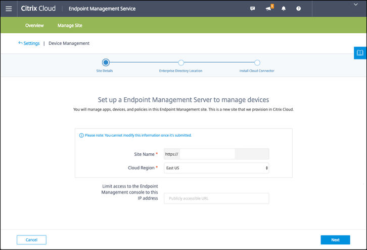 Citrix Endpoint Management Screenshots