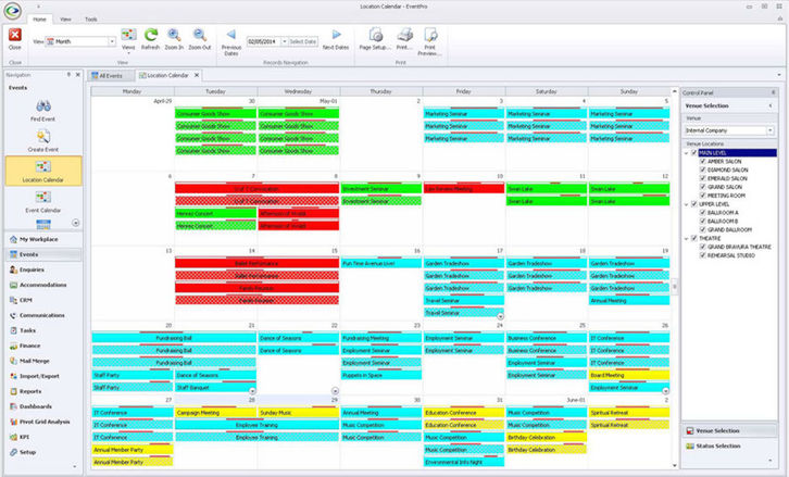 EventPro Software Screenshots