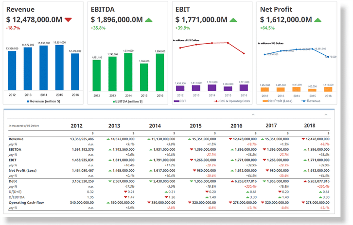 Financial Statement Analysis Screenshots