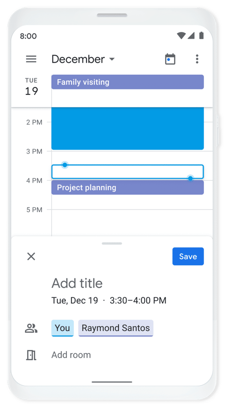 Google Calendar Screenshots