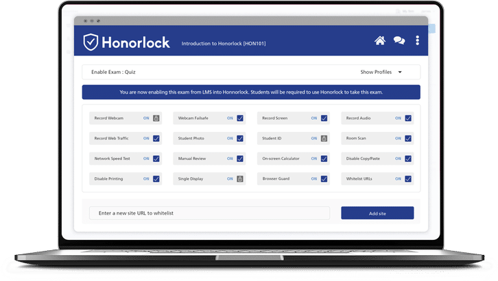 Honorlock Screenshots