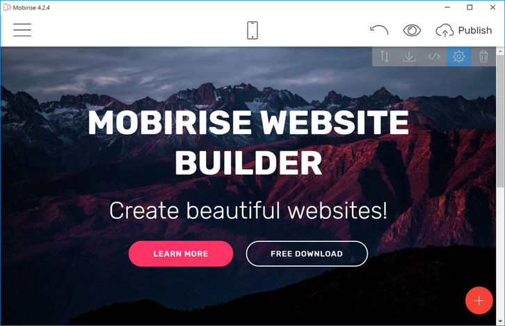 Mobirise Screenshots