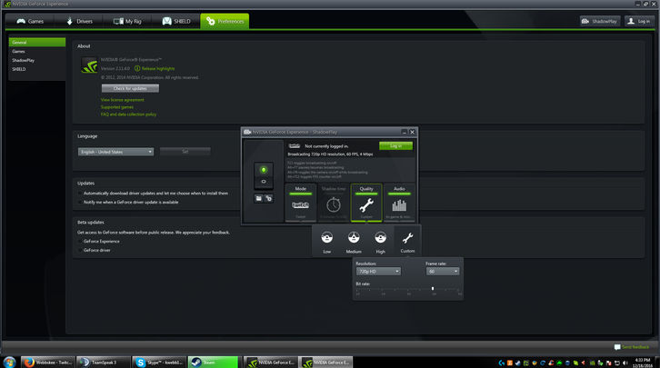 NVIDIA ShadowPlay Screenshots