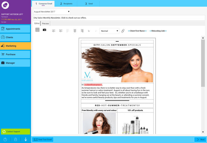 Phorest Salon Software Screenshots