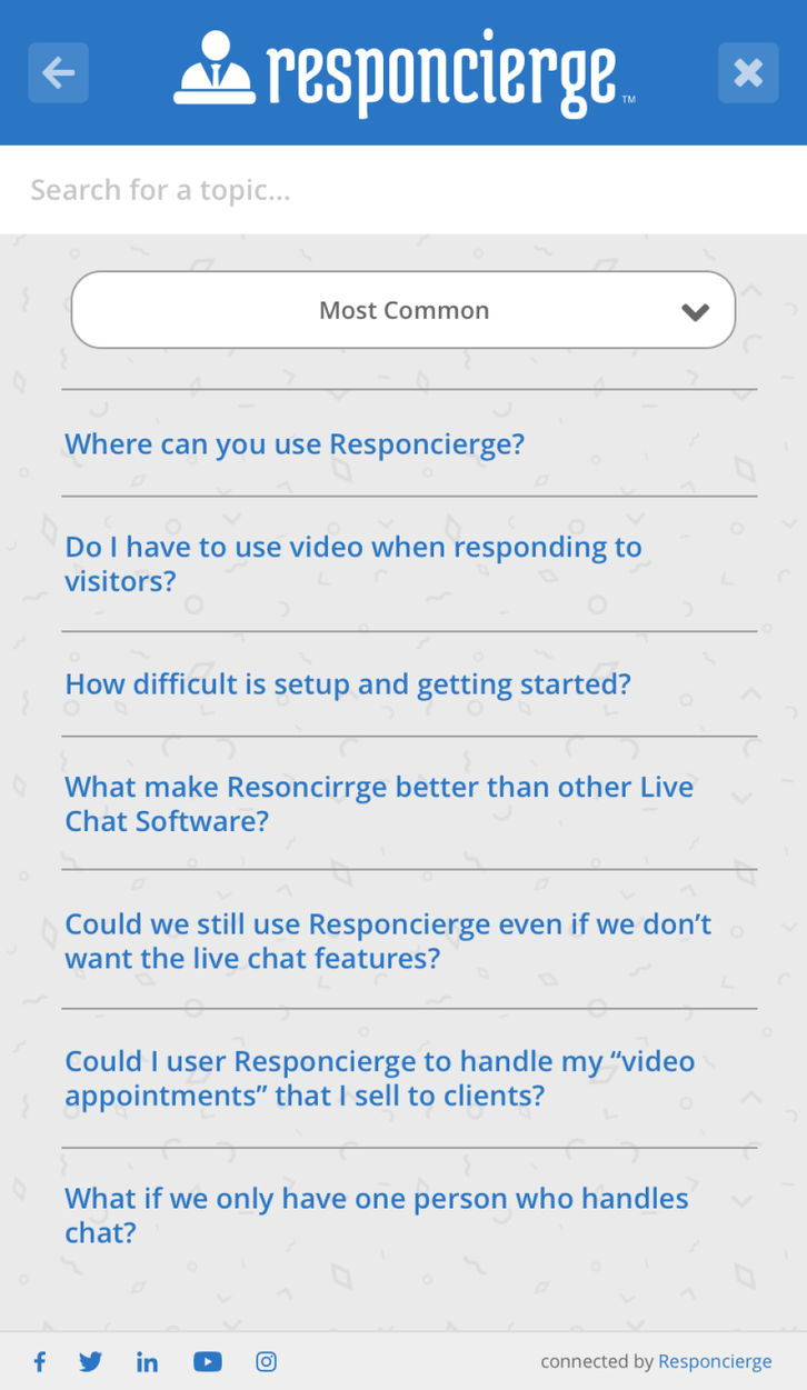 Responcierge Screenshots