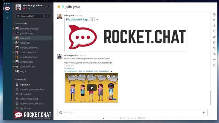 Rocket.Chat Screenshots