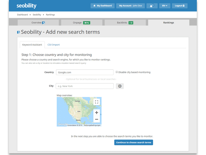Seobility Screenshots